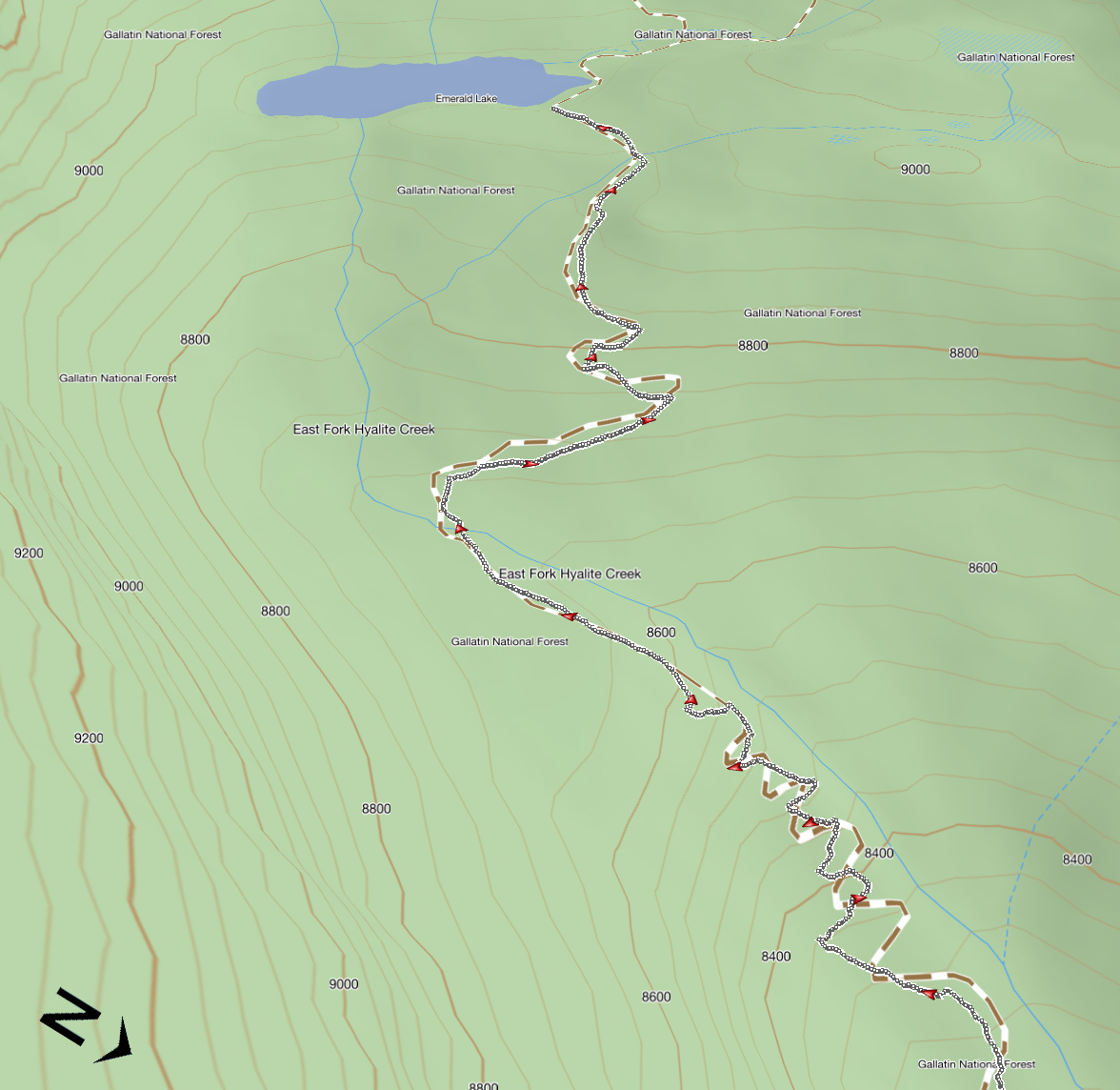 Emerald Lake MTB Trail Maps   Emerald Lake 3D 3 